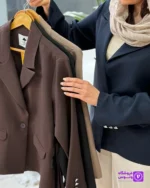 کت تک دکمه کمربندی – تصویر 3